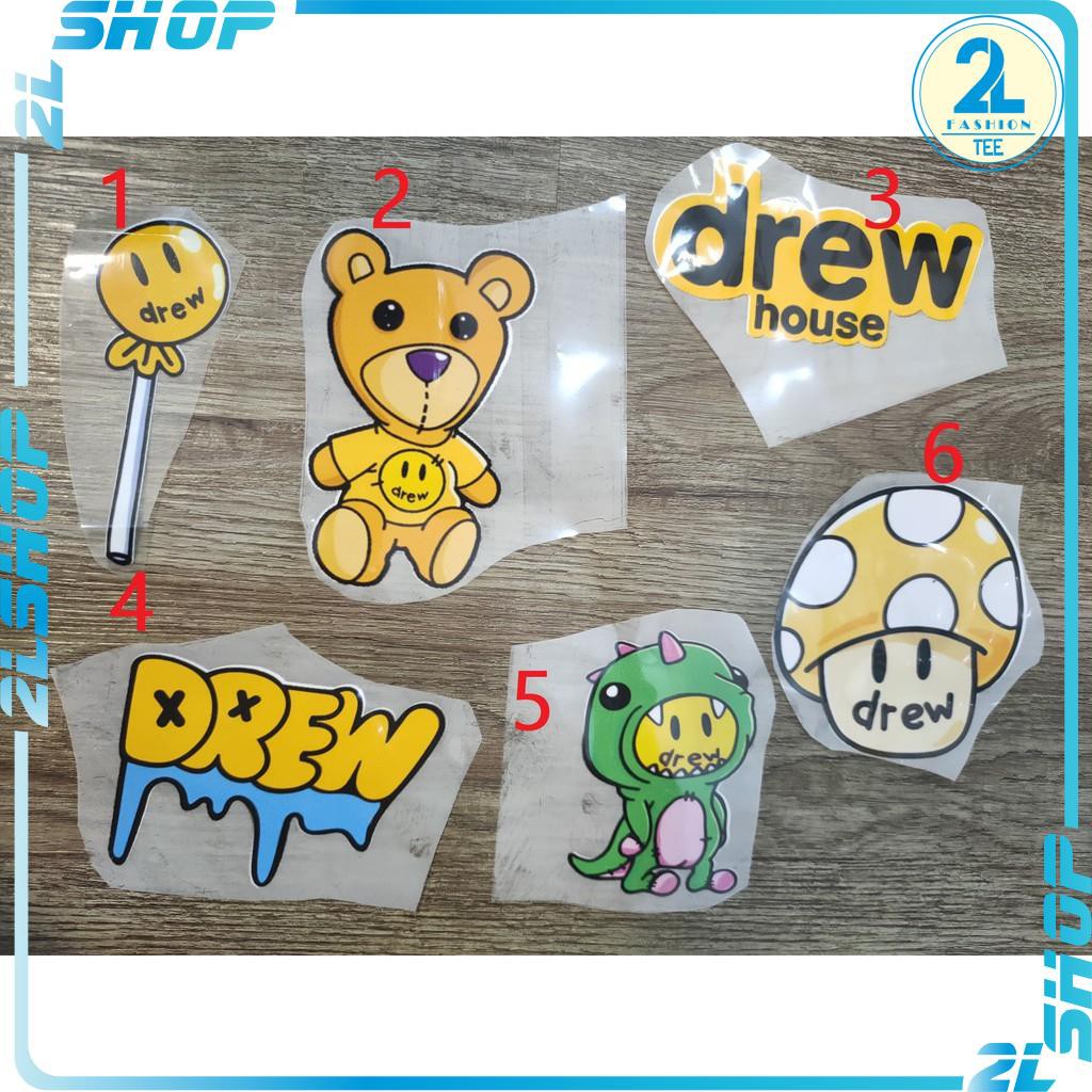 Decal Logo Sticker Patch in áo ủi trực tiếp lên vải hình drem mặt cười