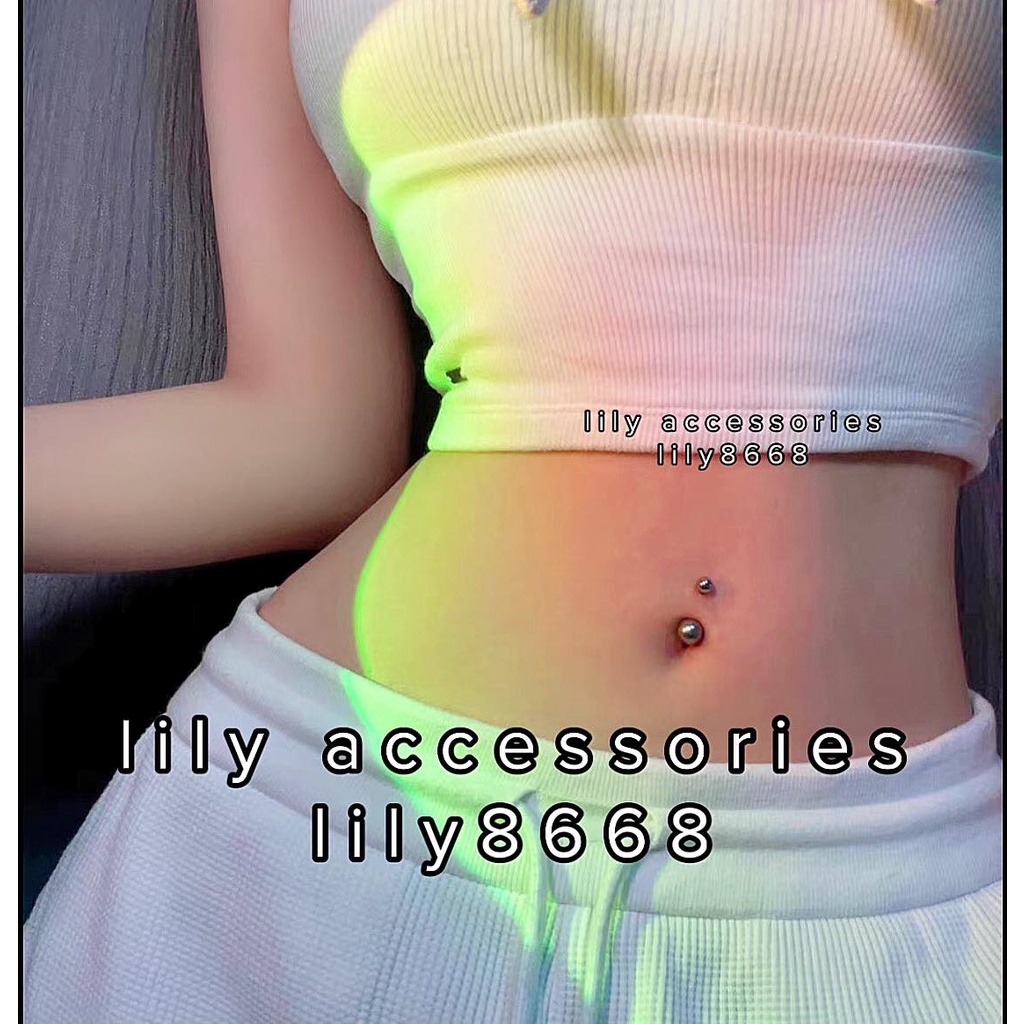 khuyên rốn bi tròn trơn không gỉ