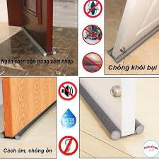 Thanh chắn khe cửa ,Nẹp mút xốp cài khe cửa chắn gió ngăn côn trùng bụi bẩn