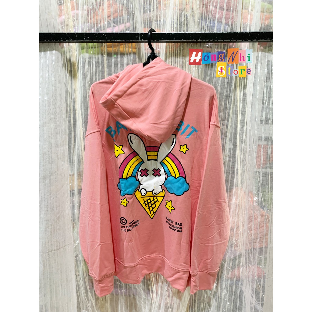 Áo Hoodie Zip In Hình Dáng Rộng - Khoác Hoodie Dây Kéo In Hình Unisex - MM | BigBuy360 - bigbuy360.vn