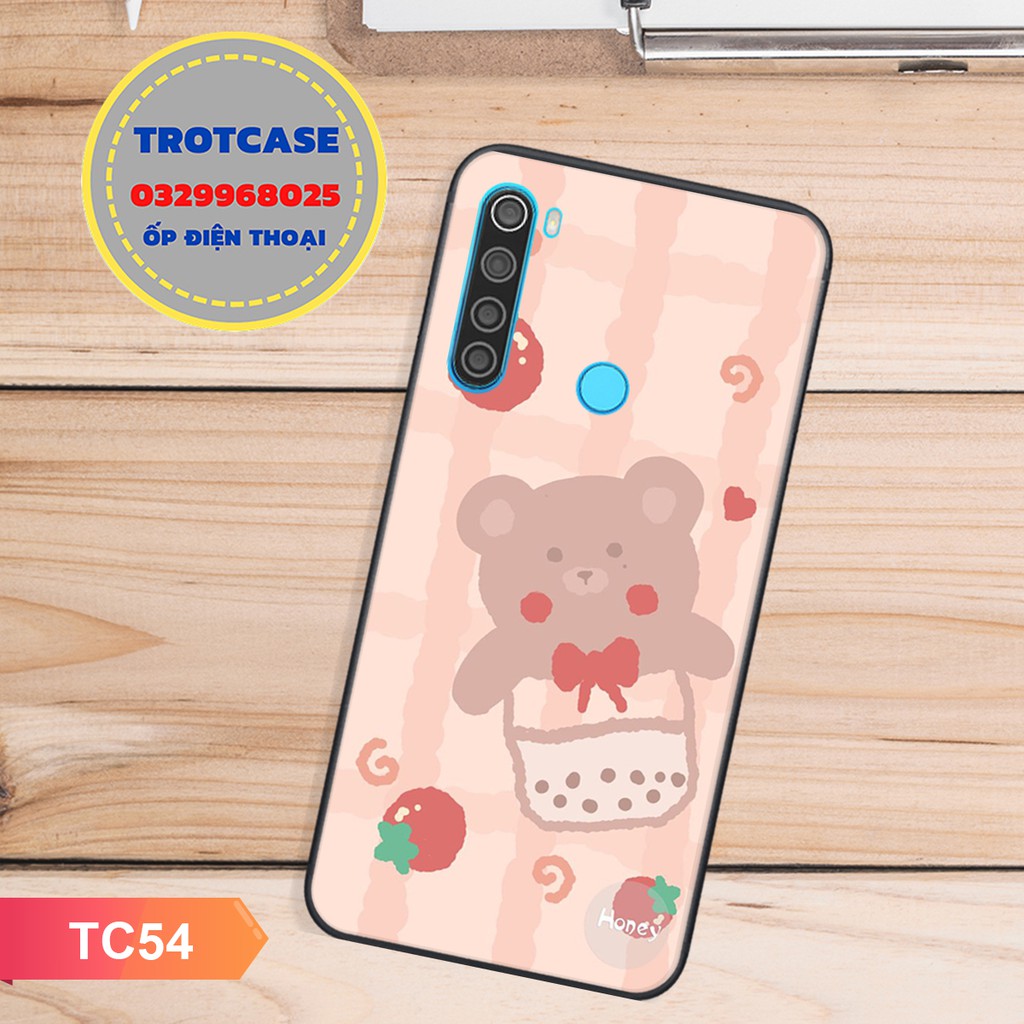 [ Mua 2 ốp tặng 1 pop ]  Ốp lưng điện thoại Redmi note 8 / note 8 pro - in hình cô gái và gấu dễ thương