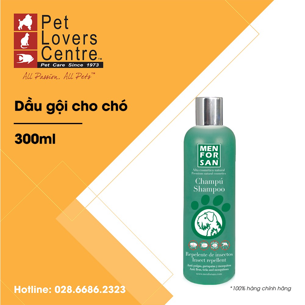 Dầu gội trị ve cho chó MENFORSAN INSECT REPELLENT SHAMPOO FOR DOGS 300ml (10.15oz)