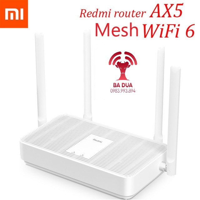 Bộ Phát Wifi Mesh Wifi 6 Xiaomi Redmi AX5 AX1800 , Redmi AX3000