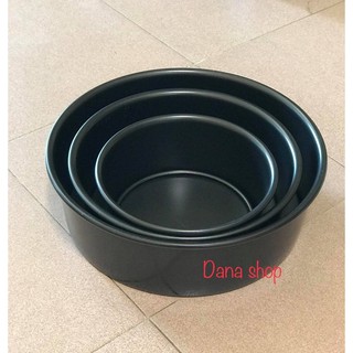 Khuôn Nhôm Đen Hình tròn chống dính đế rời 20cm