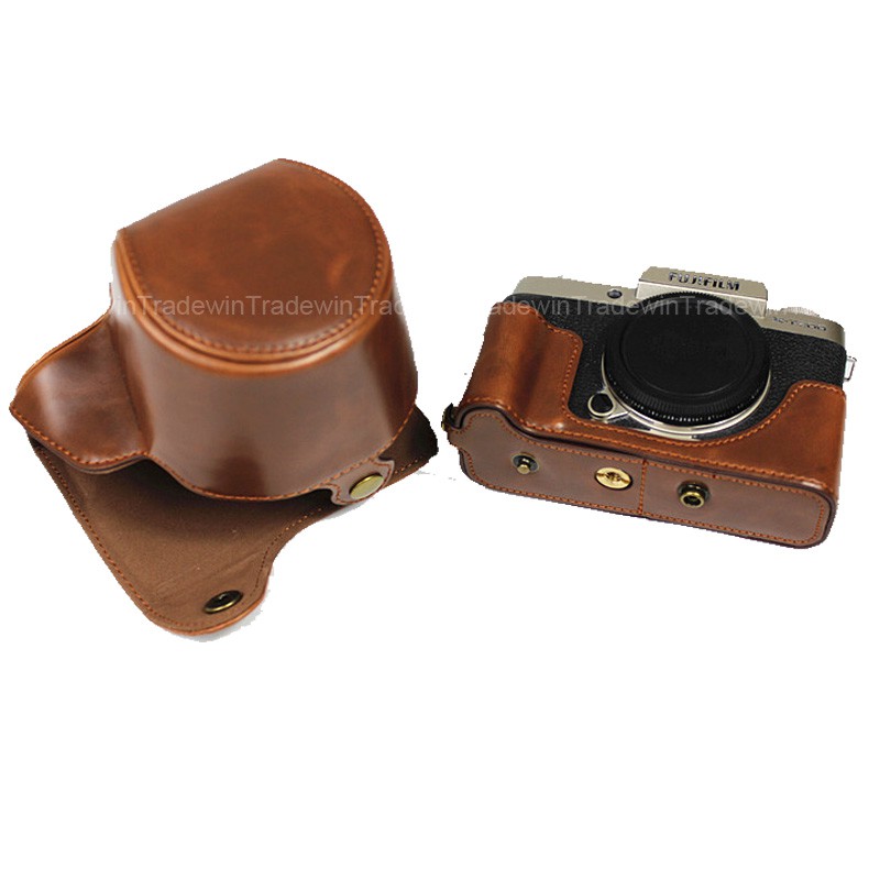 Túi Da Đựng Máy Ảnh Fujifilm X-T200 Xt200 Với Ống Kính 15-45mm