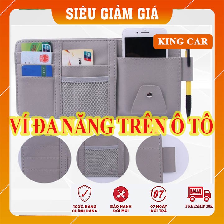 Ví da trên ô tô, ví da đa năng chuyên dụng trên ô tô - sang trọng, tiện lợi - Shop KingCar