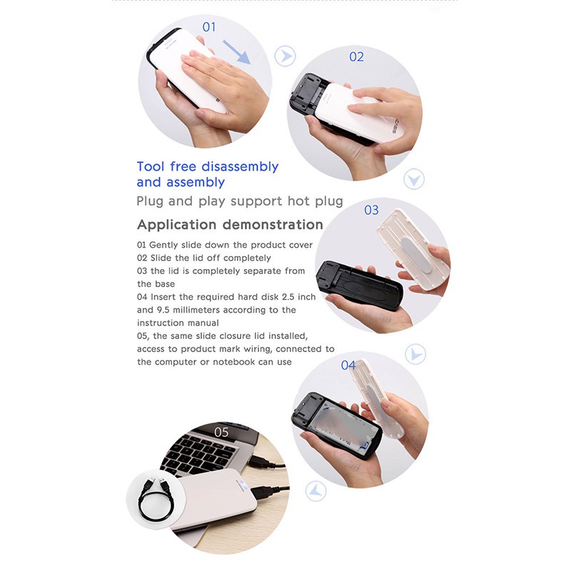 Hộp Đựng Ổ Cứng Ngoài Di Động 2.5 Inch Usb 2.0 Sang Ide Hdd | BigBuy360 - bigbuy360.vn