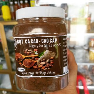 Hộp 500g BỘT CA CAO ĐĂKLĂK NGUYÊN CHẤT