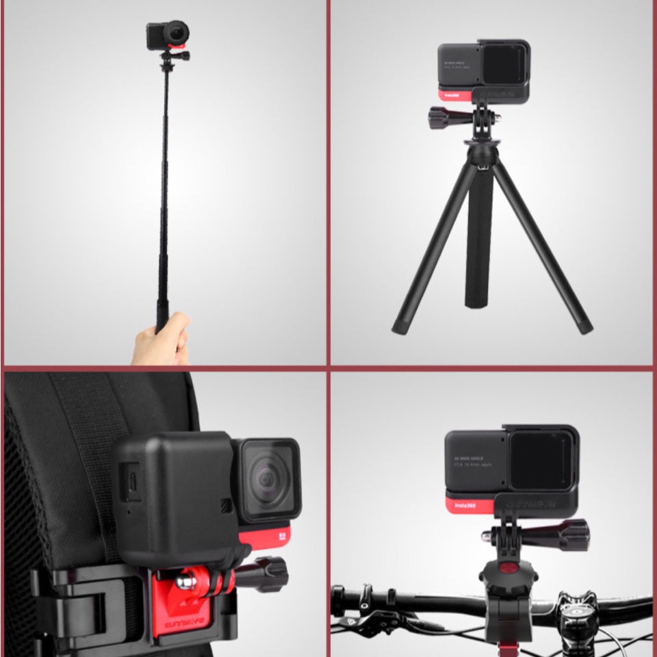 ❀Thích hợp cho Insta360 One R nhanh chóng khung mở ống kính toàn cảnh 4K bảo vệ máy ảnh Leica lồng thỏ nửa