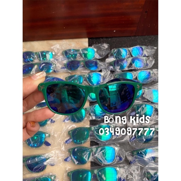 Kính Râm Bé Trai Khủg Log Xanh Olive Đậm HaM