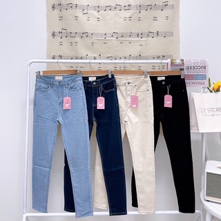 Quần skinny jeans ailie basic lưng cao