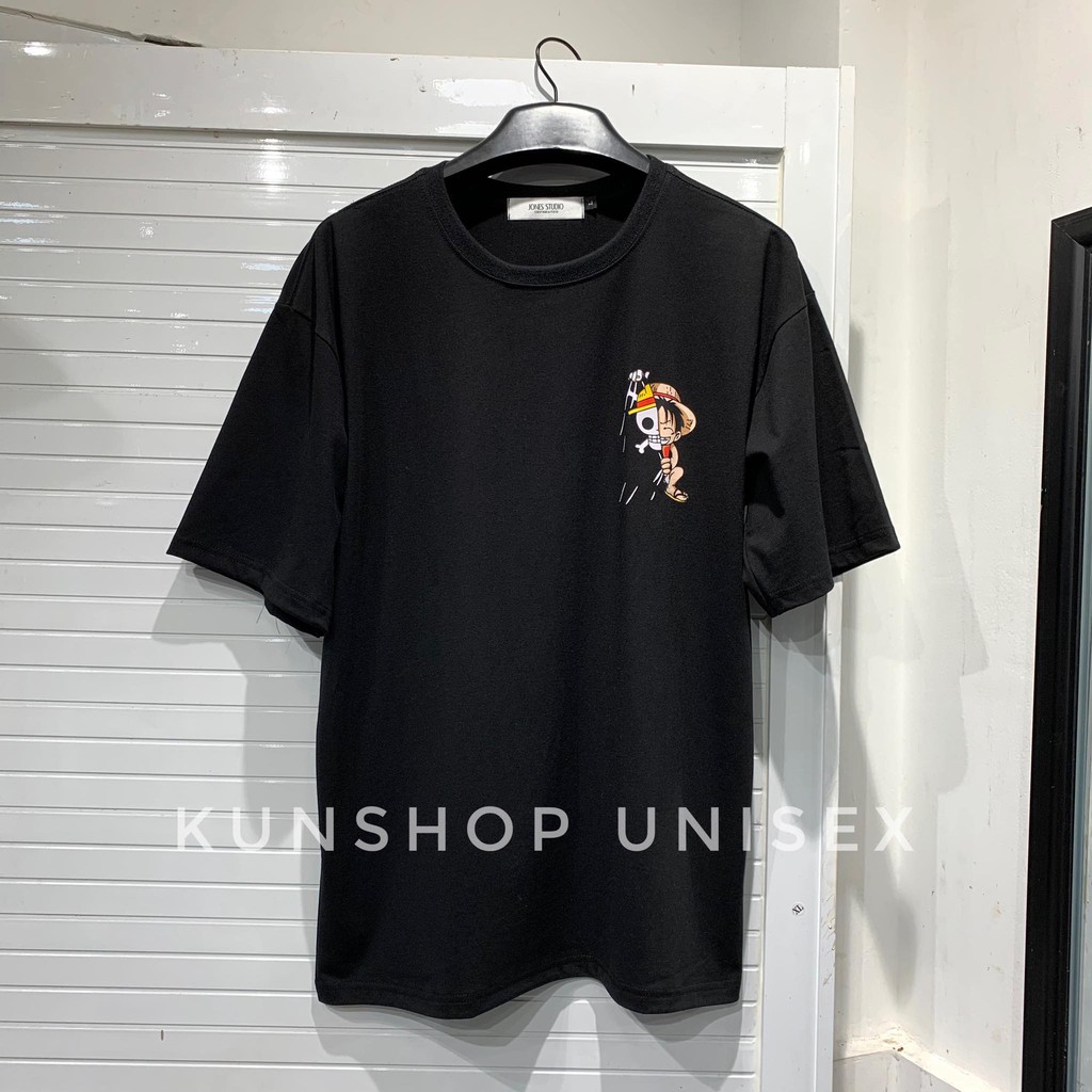[Mã SKAMCLU7 giảm 10% Tối Đa 50K đơn 0Đ] Áo thun LUFFY MŨ RƠM V2 3 màu Kun shop | BigBuy360 - bigbuy360.vn