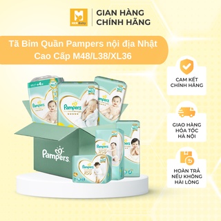 Tã Bỉm Quần Pampers nội địa Nhật Cao Cấp M48/L38/XL36 chống tràn, chống hăm hiệu quả - Herbaby