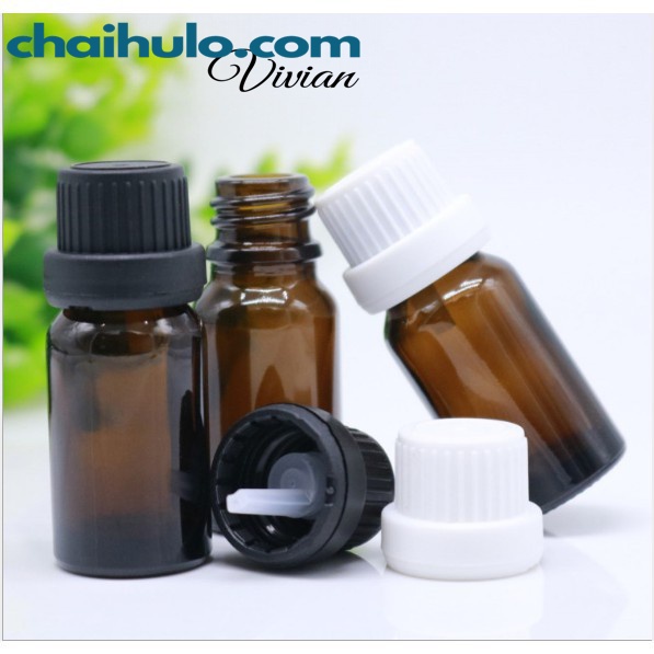 Combo 50 Chai Lọ Đựng Tinh Dầu 10ml , Thủy Tinh màu Nâu, Cổ Nhỏ Giọt[Sỉ từ 2,3k]