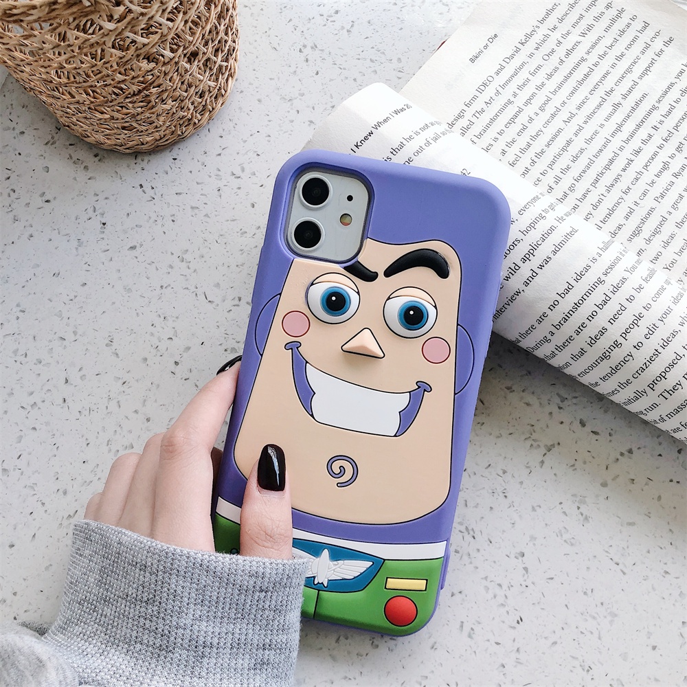 Ốp Điện Thoại TPU Silicon Mềm Hình Buzz 3D Cho iPhone 11 12 13 Pro Max 12Pro 13Pro X XR XS Max 6 6s 7 8 Plus