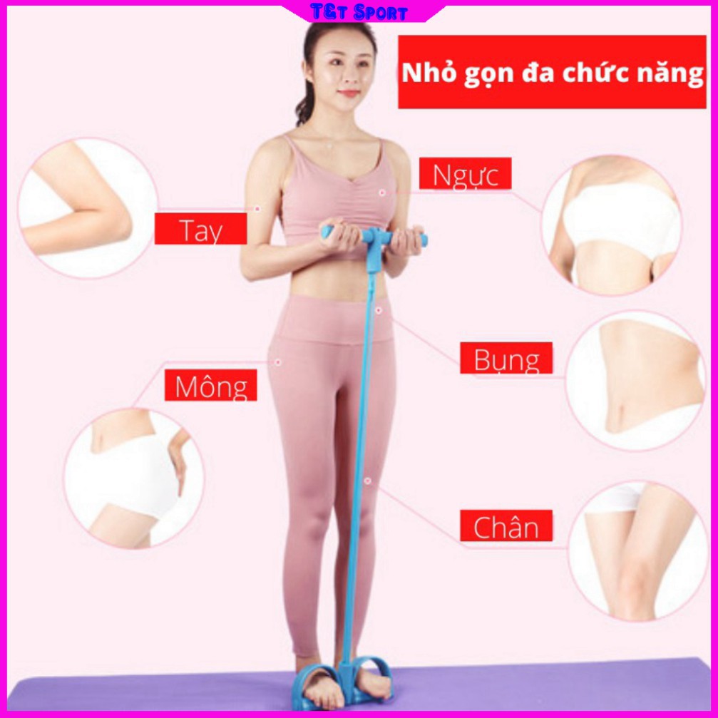 Dây Kháng Lực Cao Su Tập Mông Chân Gym, Dụng Cụ Co Giãn Đàn Hồi Tập Bụng Mỡ Thể Dục Đa Năng Giảm Cân Eo Thon Tại Nhà