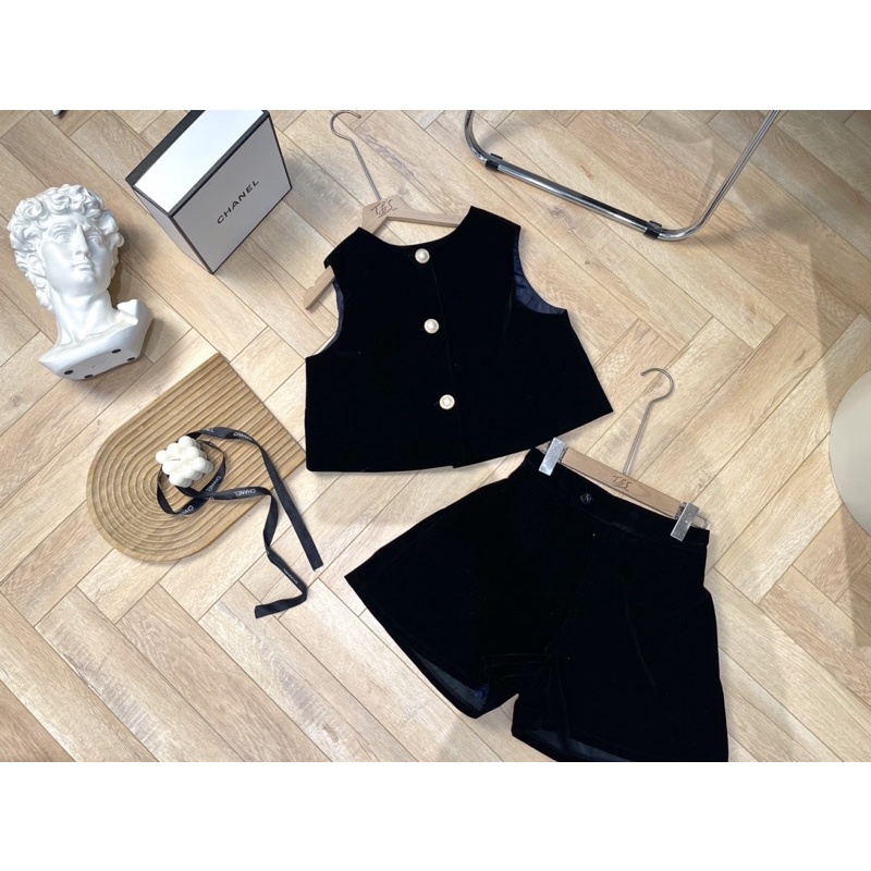 THUYBIESHOP | Set áo tơ kèm set nhung