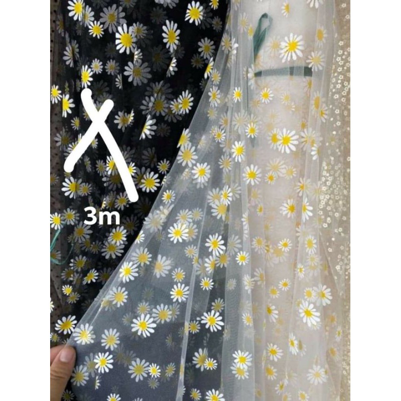 Combo vải lưới hoa cúc chị Đoan Trang 175