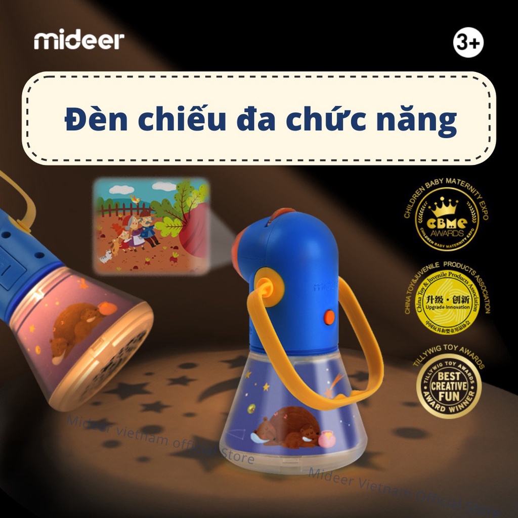 Đèn Pin Chiếu Hình Kể Chuyện Cổ Tích Mideer Kid Storybook Torch