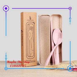 Bộ đũa thìa dĩa lúa mạch cho bé