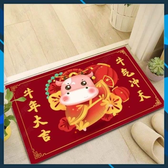 Thảm lau chân , thảm chùi chân 3D hình thú chống trơn trượt 40x60CM- Freeship