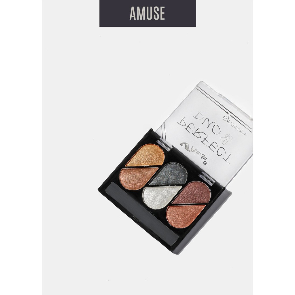 BẢNG PHẤN MẮT Amuse Perfect Duo 6 Color Shadows