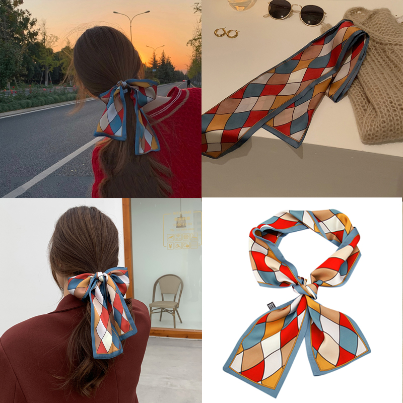 Dây Cột Tóc Lụa Phong Cách Hàn Quốc Xinh Xắn Cho Nữ