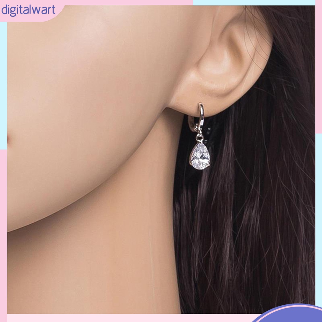 Bông Tai Hình Giọt Nước Chất Liệu Thân Thiện Với Da Thiết Kế Đơn Giản Thanh Lịch