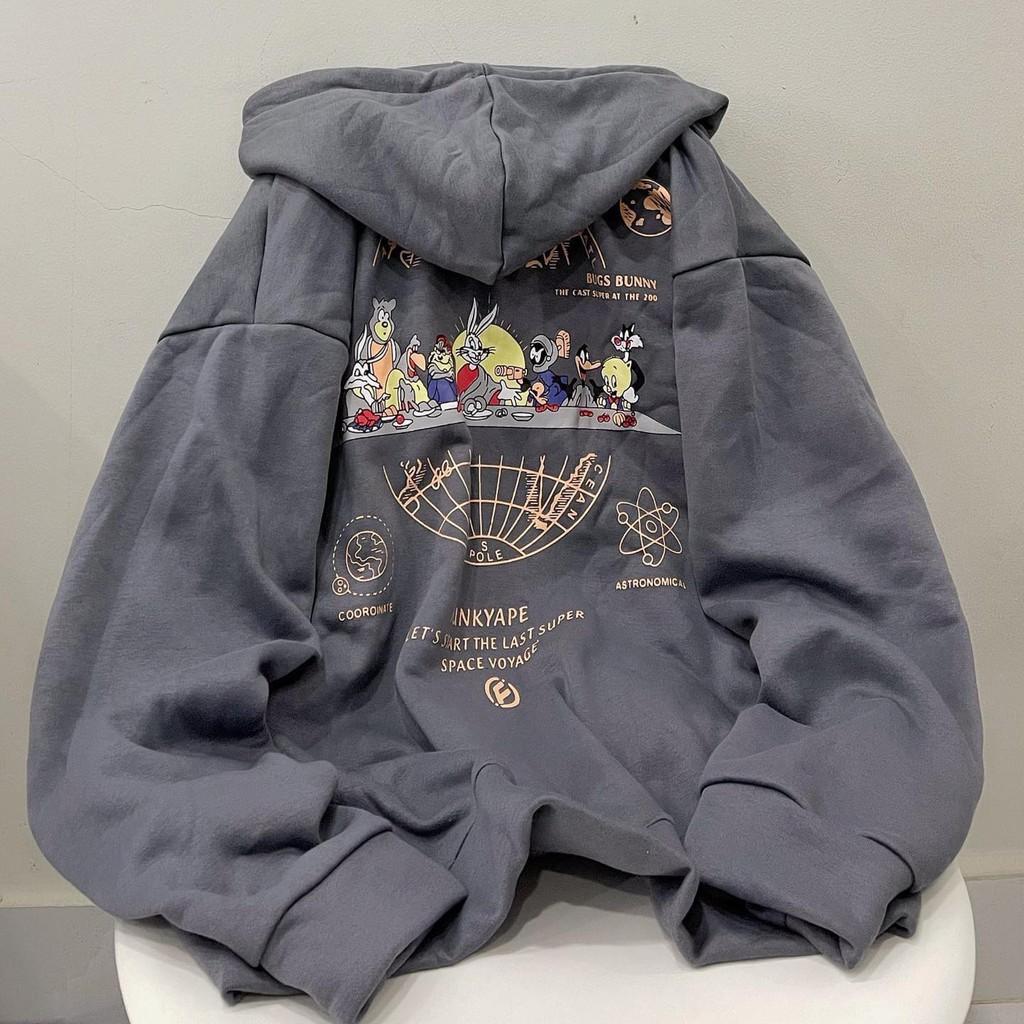 [Ảnh thật] Áo khoác form rộng - Áo khoác  Bugs Bunny | BigBuy360 - bigbuy360.vn