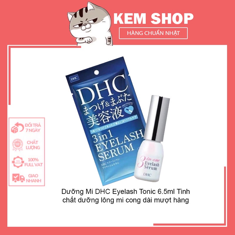 Dưỡng Mi DHC Eyelash Tonic 6.5ml Tinh chất dưỡng lông mi cong dài mượt hàng Nhật