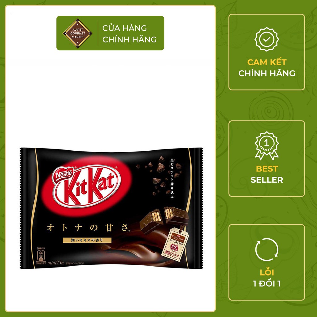 NESTLE Bánh KitKat Chocolate Mini Đắng 130g