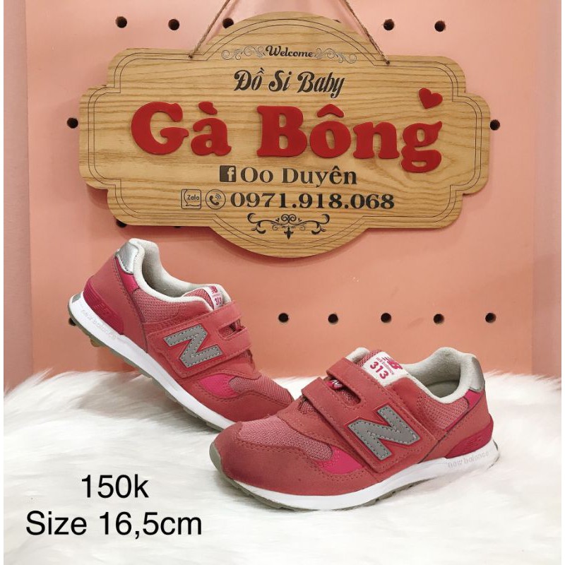 Giày thể thao si New Balance bé gái size 31