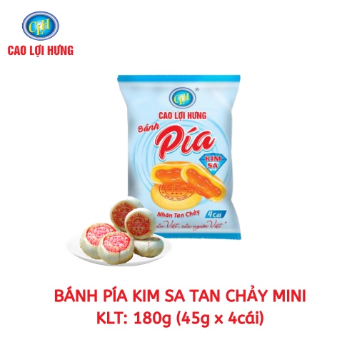 [TÚI 4 CÁI] BÁNH PÍA KIM SA TAN CHẢY 180G (DATE MỚI NHẤT)