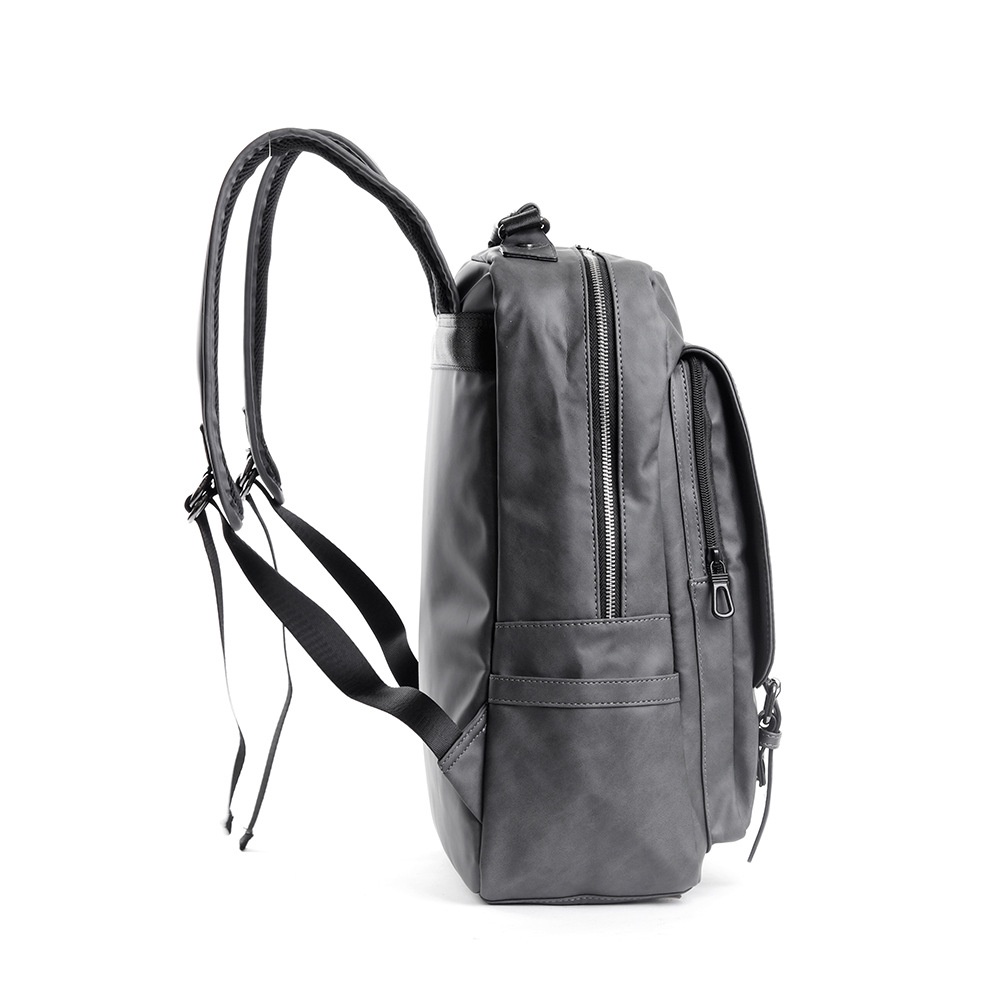 ★ BALO DA TRƠN NẮP DÀI  UNISEX NAM NỮ THỜI TRANG DU LỊCH CÓ CỔNG USB TIỆN LỢI SẠC PIN CHỤP HÌNH