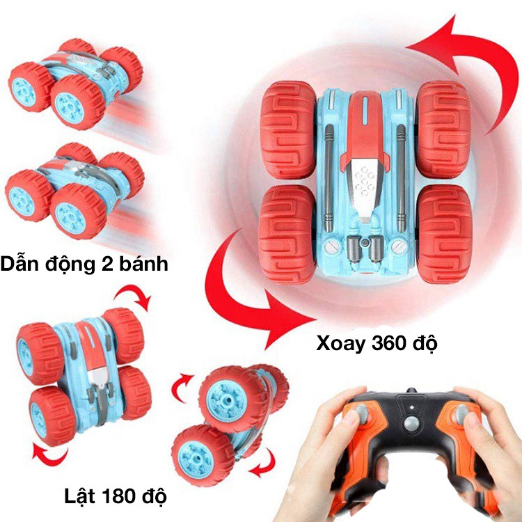 Xe điều khiển từ xa đi được dưới nước vượt mọi địa hình xoay 360 độ tốc độ cao bển bỉ vô cùng