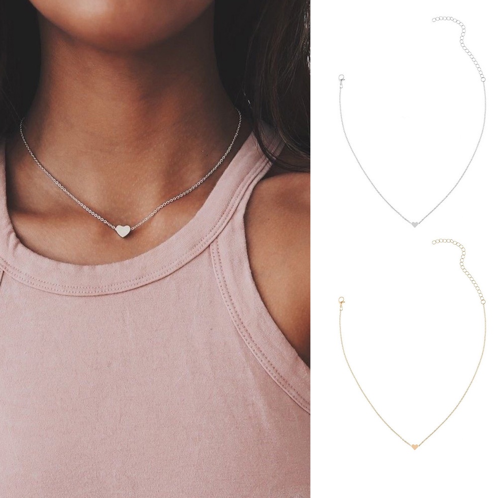 Dây Chuyền Mặt Hình Trái Tim Thời Trang Dành Cho Nữ