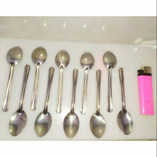 10 Muỗng inox nhỏ -uống cafe nóng,cho bé uống thuốc hoặc ăn vịt lộn