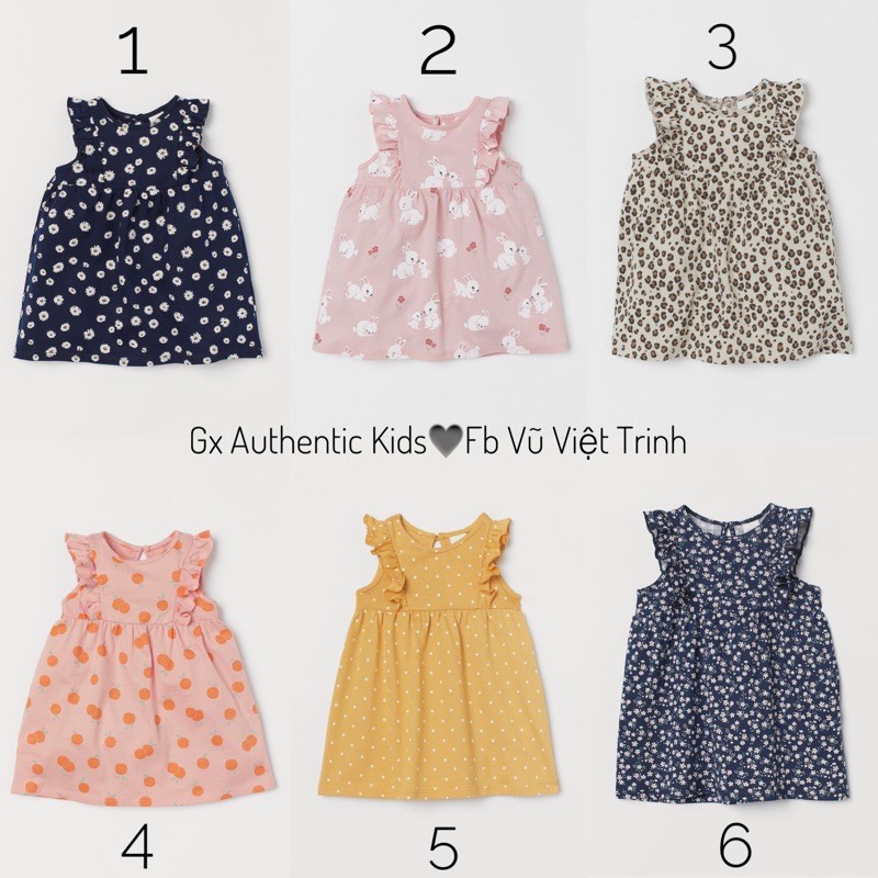 Váy cotton bé gái chuẩn hãng.