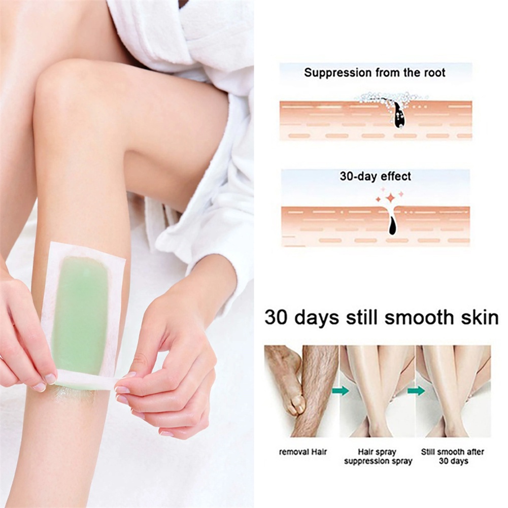 Eelhoe 40 Miếng Sáp Tẩy Lông Chuyên Nghiệp Mùa Hè Để Tẩy Lông Giấy Sáp Lạnh Hai Mặt Cho Bikini Chân Cơ Thể Mặt Hữu Ích-Ampe