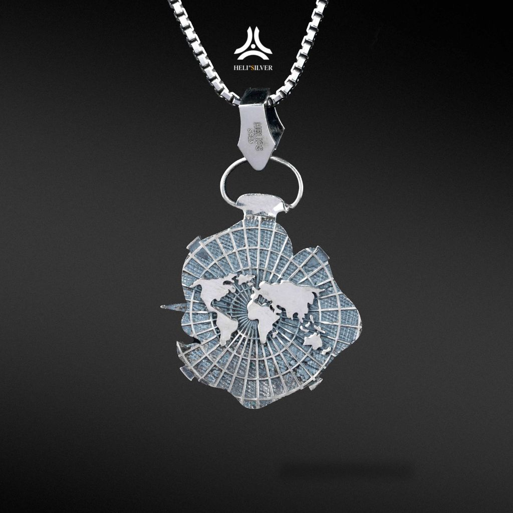Mặt dây chuyền bạc nam, nữ HeliSilver Find The World Helios Original S925 DCBN066
