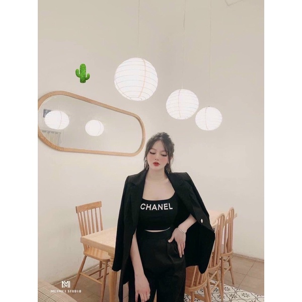Áo croptop 2 dây to chà neo - Z7P