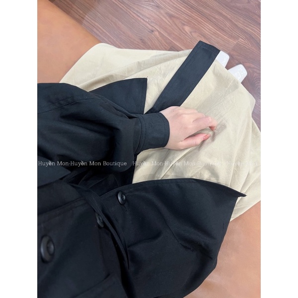 Áo Mangto cổ quạt