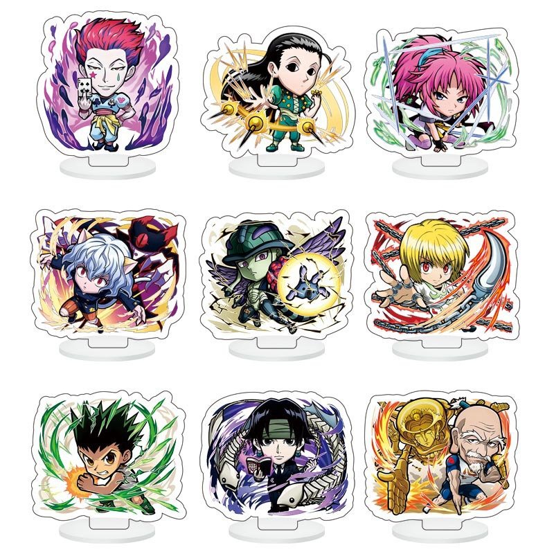 ( 1 cái MINI 20K ) Mô hình standee HUNTER X HUNTER THỢ SĂN TÍ HON mica trong acrylic anime chibi trang trí