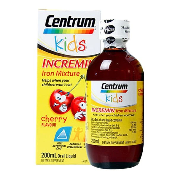 Siro ăn ngon Centrum Kids 200ml cho bé trên 6 Tháng
