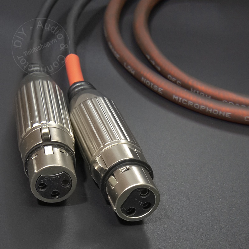 Cáp chia canon 1 ra 2 DIY 0.5 đến 3 mét - XLR female to 2 female