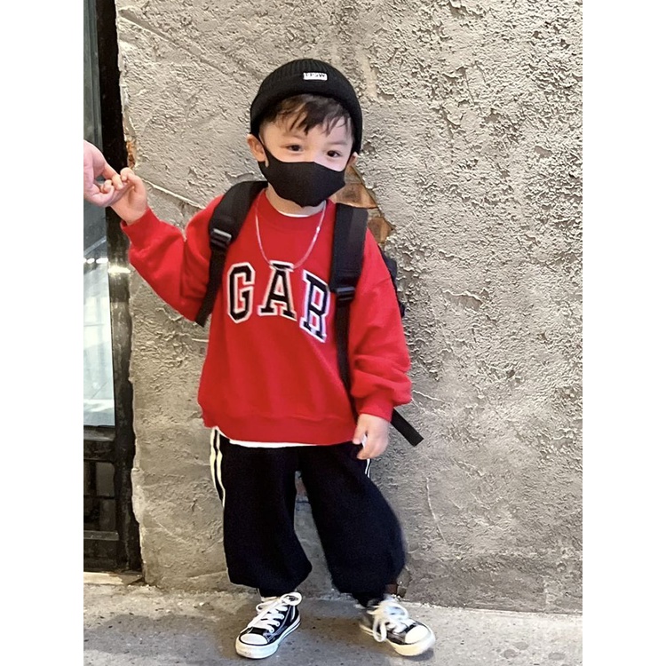 [Hàng Có Sẵn] Set Áo Sweatshirt Kèm Quần Dài Phong Cách Đường Phố Thời Trang Mùa Xuân Cho Bé Trai