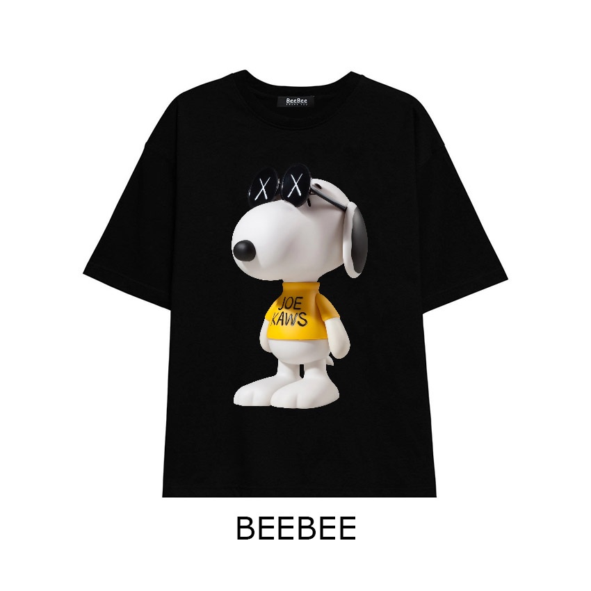Áo Thun Unisex BEEBEE 100% Cotton JOE KAWS SNOOPY T-SHIRT-JKAWS001