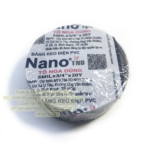 Băng keo điện Nano - TND chính hãng độ dính cao kích thước 10Y~20Y~30Y