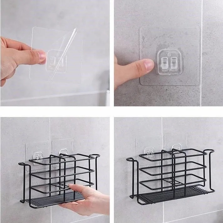 Móc dán tường tự dính dùng để đựng giá đỡ không để lại dấu vết an toàn tiện dụng
