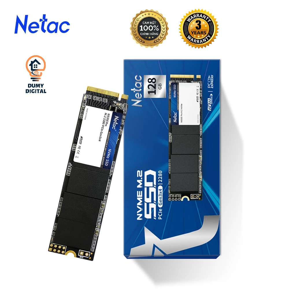 Ổ cứng SSD M.2 NVMe Netac N930E Pro NV2000 NV3000 | 256GB 512GB | Bảo Hành 36 Tháng